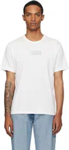 Mm6 Maison Margiela Cotton T-shirt With Number Graphics In White
