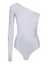 Mm6 Maison Margiela Mm6 By Maison Margiela Grey Lycra Bodysuit In Grey