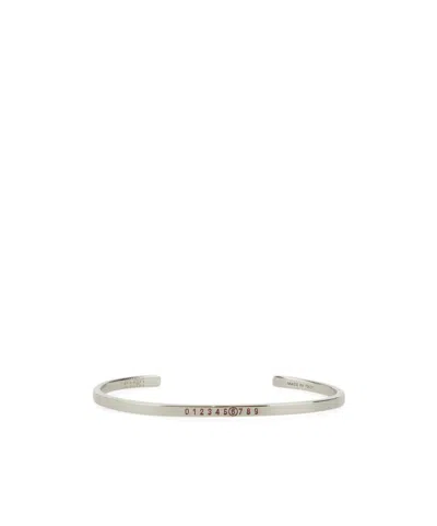 Mm6 Maison Margiela Rigid Bracelet In White