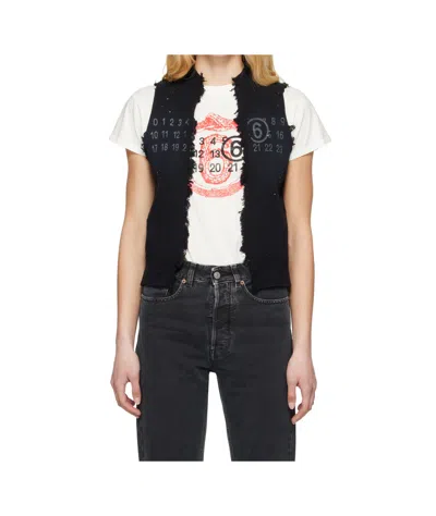 MM6 MAISON MARGIELA OPEN CUT PRINTED VEST