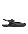 Mm6 Maison Margiela Black Anatomic Numeric Slingback Sandals In Black