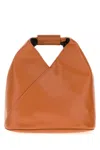 Mm6 Maison Margiela Japanese Handbag With Top Handle And Seam Detailing In Orange