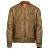 Mm6 Maison Margiela Numbers-motif Bomber Jacket In Brown/blue
