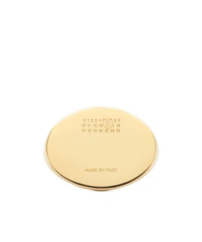 MM6 MAISON MARGIELA OVAL-PLAQUE RING