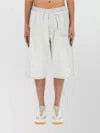Mm6 Maison Margiela Oversize Knee Length Denim Bermuda Shorts