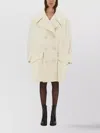Mm6 Maison Margiela Oversized Double-breasted Coat Large Lapels In White