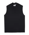 Mm6 Maison Margiela Oversized V-neck Virgin-wool Vest In Black