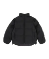 Mm6 Maison Margiela Short Puffer Jacket High Collar In Black