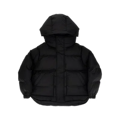 Mm6 Maison Margiela Kids' Padded Nylon Jacket In Black