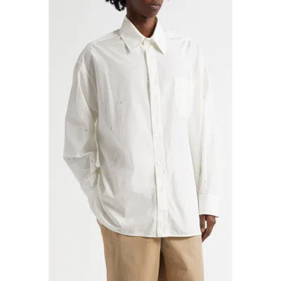 Mm6 Maison Margiela Paint Splatter Button-up Shirt