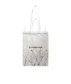 Mm6 Maison Margiela Paint Splatter Detail Tote Bag In White
