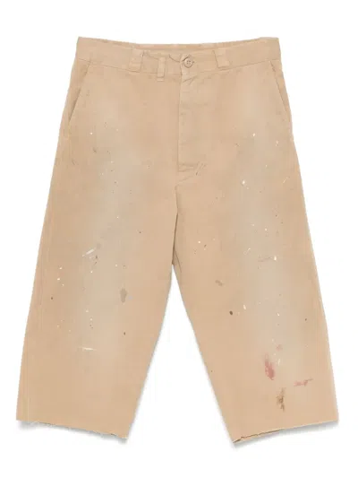 MM6 MAISON MARGIELA PAINT-SPLATTER DETAILED SHORTS