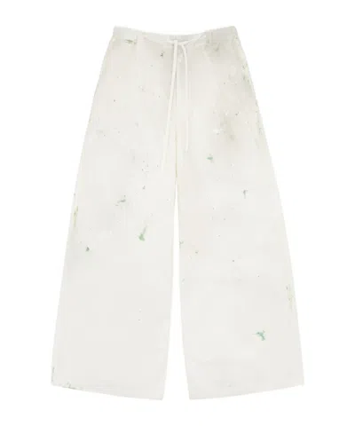 Mm6 Maison Margiela Painter Trousers In White