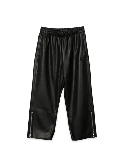 Mm6 Maison Margiela Kids' Panataloni In Black