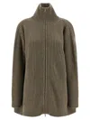 Mm6 Maison Margiela Panel Insert Cardigan Sweaters And Cardigans Beige In Brown