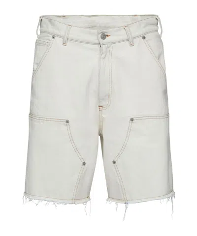 MM6 MAISON MARGIELA NUMBERS-MOTIF DENIM SHORTS