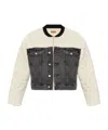 Mm6 Maison Margiela Panelled Bomber Jacket In White