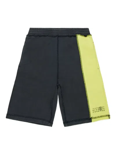 Mm6 Maison Margiela Kids' Panelled Casual Shorts In Multi