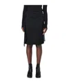 Mm6 Maison Margiela Panelled Denim Miniskirt In Black