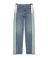 Mm6 Maison Margiela Panelled Five-pocket Jeans In Blue