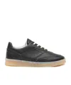 Mm6 Maison Margiela Panelled Lace-up Sneakers In Negro