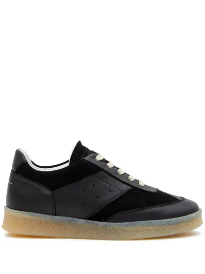 Mm6 Maison Margiela Panelled Low-top Sneakers In Schwarz
