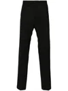 Mm6 Maison Margiela Panelled Pinstripe Tailored Trousers In Black