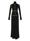 Mm6 Maison Margiela Contrast Seam Long Sleeve Turtleneck Dress