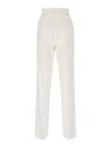 Mm6 Maison Margiela Mm6 By Maison Margiela Straight Trousers – White In White
