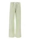 Mm6 Maison Margiela Elastic Waistband Wide Leg Trousers With Back Pocket