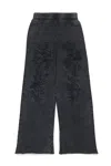 Mm6 Maison Margiela Pantaloni In Felpa Con Rotture Rammendate In Black