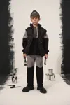 Mm6 Maison Margiela Two-color Re-cut Fleece Pants In Multi