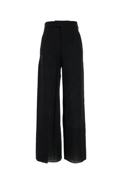 Mm6 Maison Margiela Black Paneled Trousers