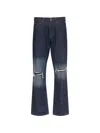 Mm6 Maison Margiela Patchwork Insert Jeans In Blue