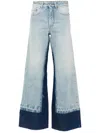 Mm6 Maison Margiela Mm6 By Maison Margiela Contrast Insert Jeans In Blue