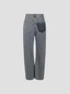 Mm6 Maison Margiela Pants 5 Pockets In Blue