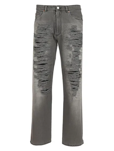 Mm6 Maison Margiela Pants 5 Pockets Jeans Black In Gray