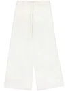 Mm6 Maison Margiela Wide-leg Twill Trousers - Women's - Polyester/spandex/elastane