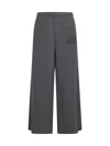 Mm6 Maison Margiela Numeric Printed Wide Leg Track Pants In Grey