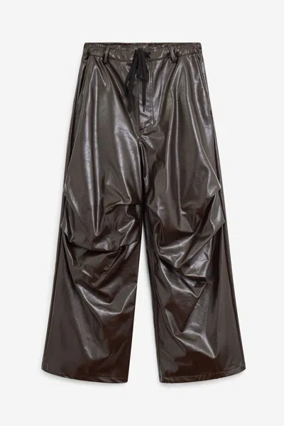 Mm6 Maison Margiela Pants In Burgundy