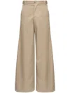 Mm6 Maison Margiela Tailored Wide-leg Trousers In 741 Bus Green