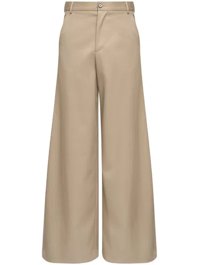 Mm6 Maison Margiela Tailored Wide-leg Trousers In 741 Bus Green