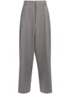 Mm6 Maison Margiela Fluid Gabardine Trousers In Grey