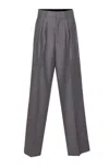 Mm6 Maison Margiela Mm6 By Maison Margiela Wide-leg Tailored Pants In Soft Virgin Wool In Gray