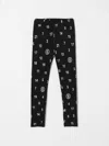 Mm6 Maison Margiela Numbers-print Leggings In Schwarz