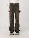 MM6 MAISON MARGIELA trousers MM6 MAISON MARGIELA MEN colour BROWN,G33072032