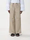 Mm6 Maison Margiela Utility Cargo Pants Drawstring Waist In Beige