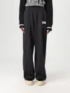 Mm6 Maison Margiela Mm6 By Maison Margiela Brushed Cotton Joggers With Adjustable Drawstring In Black