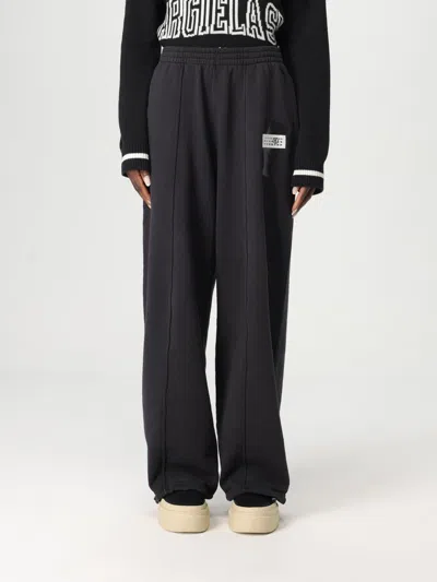 MM6 MAISON MARGIELA PANTS MM6 MAISON MARGIELA WOMAN COLOR BLACK,G52506002