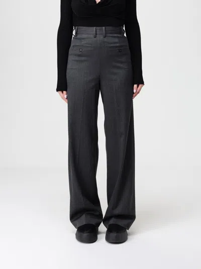 Mm6 Maison Margiela Pants  Woman Color Charcoal In Gray